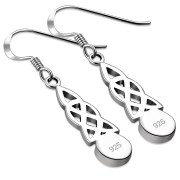 Abalone Shell Celtic Trinity Knot Earrings - e387h